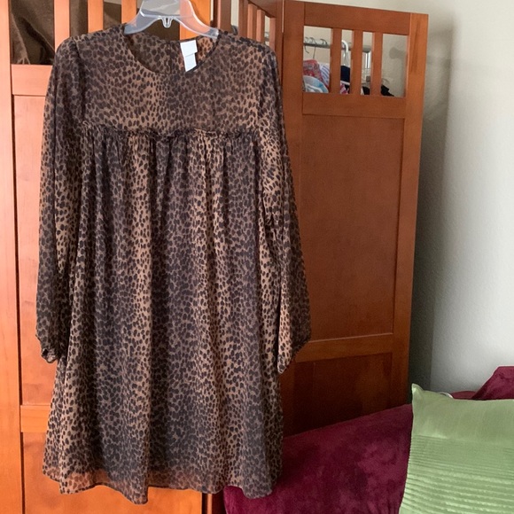 H&M Dresses & Skirts - H & M Lined Polyester Chiffon Flare Dress
